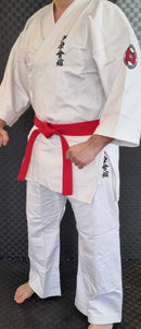 Ashihara Uniform - Knockdown - vit - med logotyp