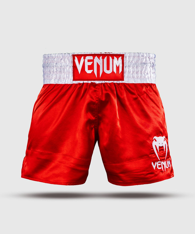 Muay Thai Shorts - Venum - Classic - Röd/Vit
