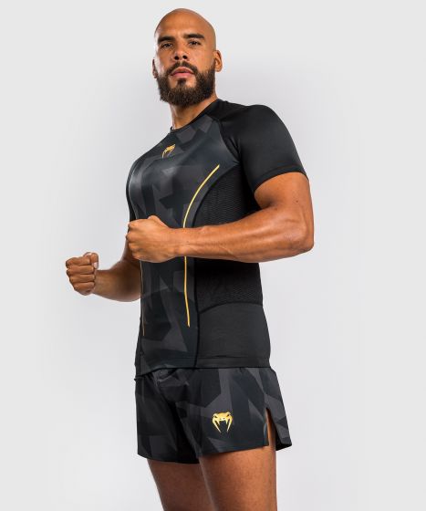 Rashguard - Venum - Razor - Korta ärmar - Svart/Guld