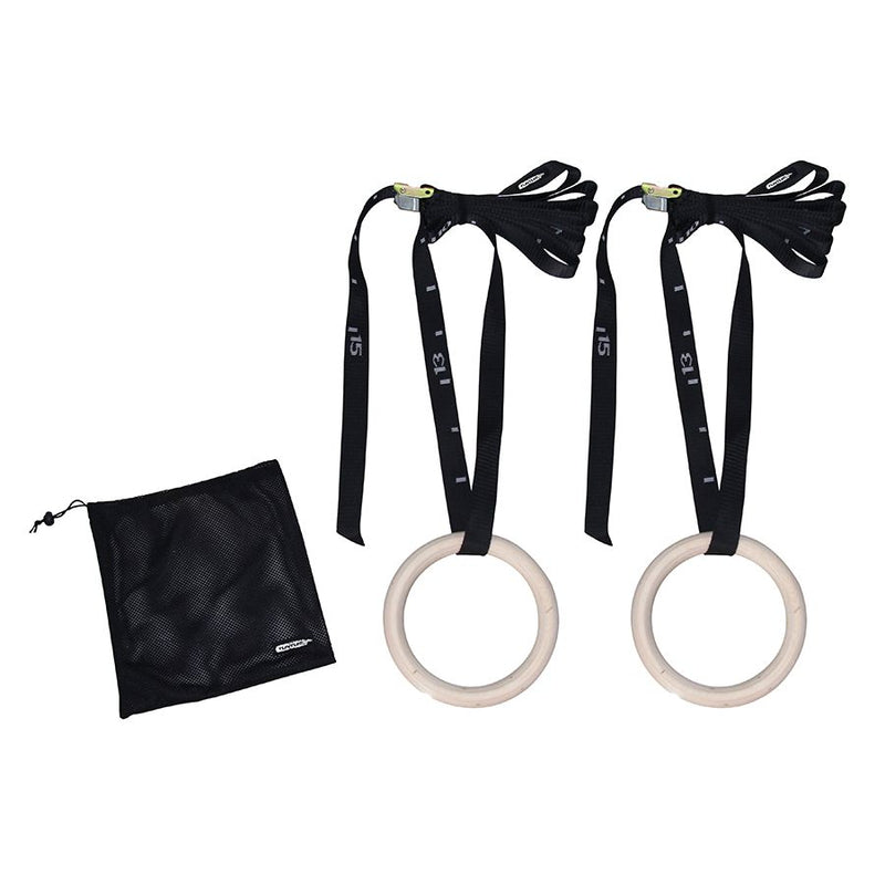 Gymnastics Rings - Tunturi - '23cm x 28mm' - Brun - Trä