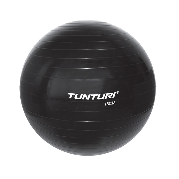 Träningsboll - Tunturi - 'Gymball' - S75 CM - Svart