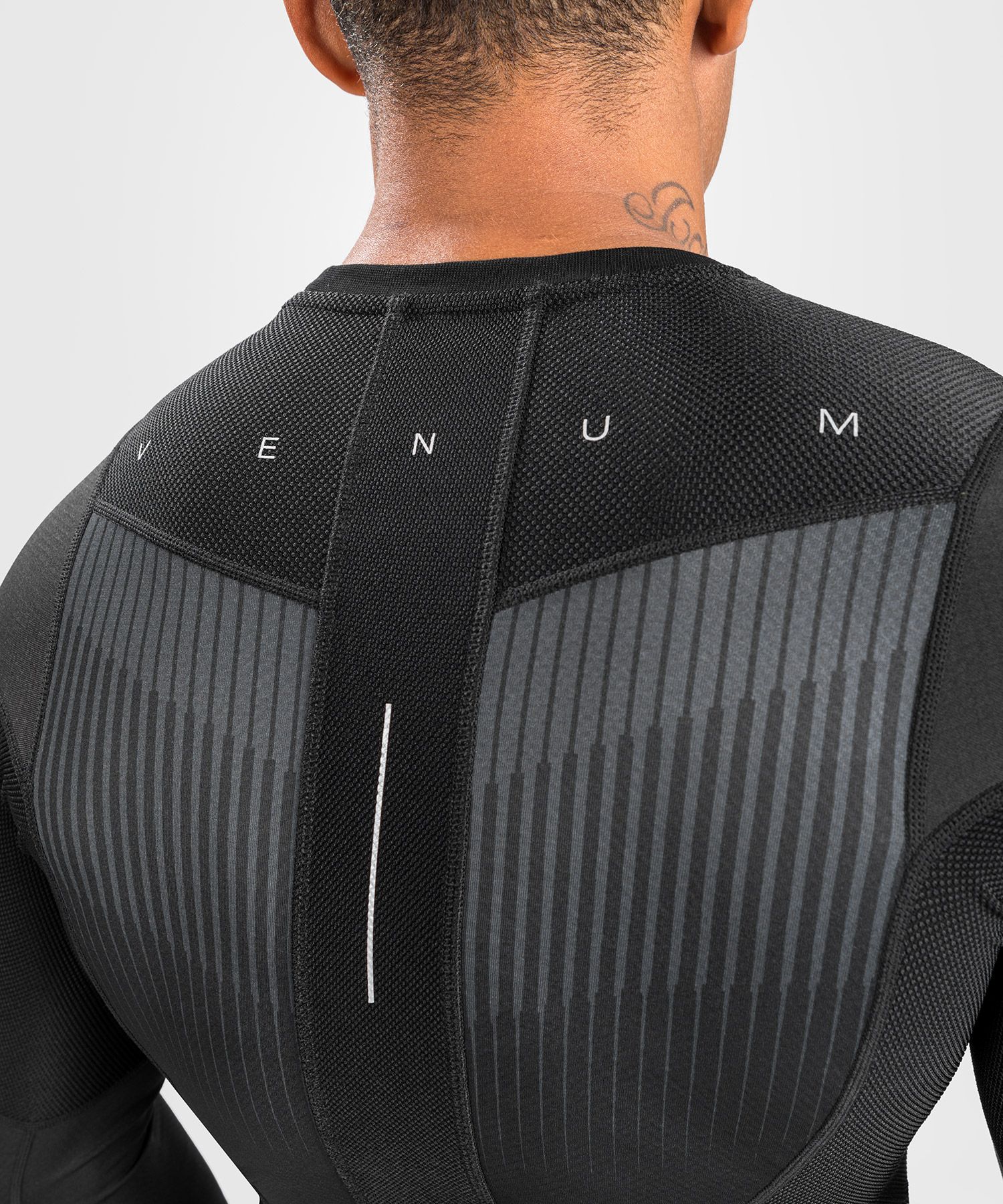Rashguard - Venum - 'BioMecha' - Långärmad - Svart-Grå
