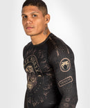 Rashguard - Venum - 'Santa Muerte Dark Side' - Långärmad - Svart-Brun