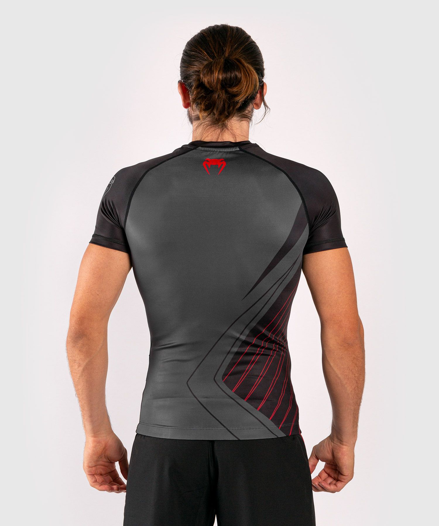 Rash Guard - Venum - 'Contender 5.0' - Svart-Röd - Kortärmad