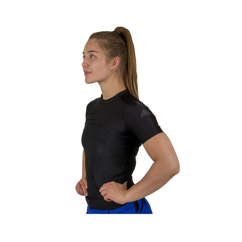 Rashguard - Adidas - Kortärmad - Svart