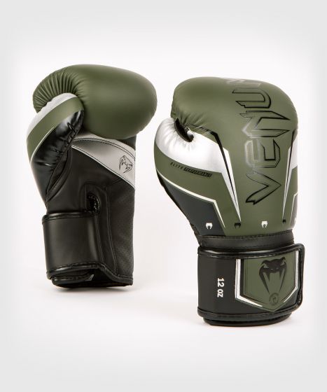 Boxnings Handskar - Venum - 'Elite Evo' - Khaki/Silver