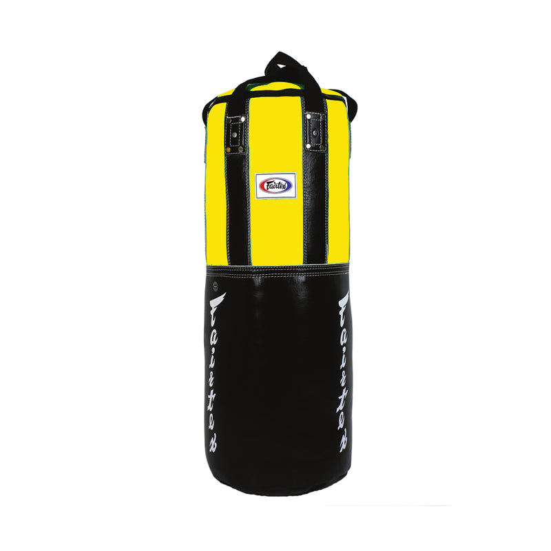 Boxningssäck - Fairtex - 'HB3' - med Fyllning - Svart - Gul