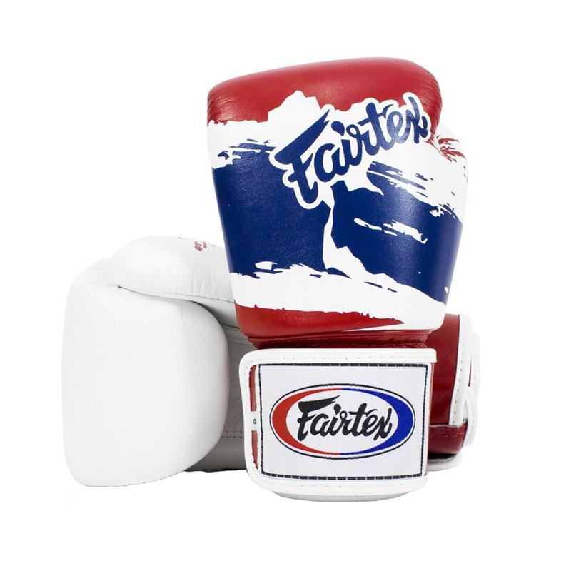 Boxningshandskar - Fairtex - 'BGV1' - Vit - Thai Flag