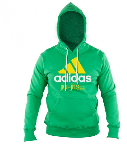 Hoodie Jiu Jitsu Adidas Grön/Gul - Main Image