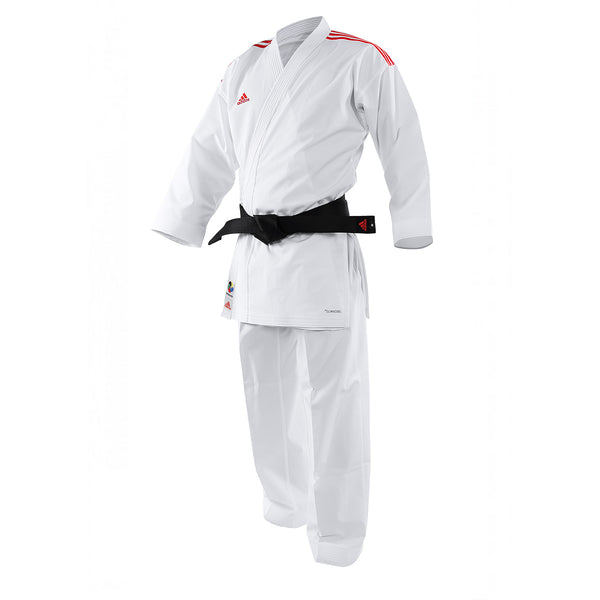 Karatedräkt - Adidas Karate - 'Revoflex' - Vit-Röd