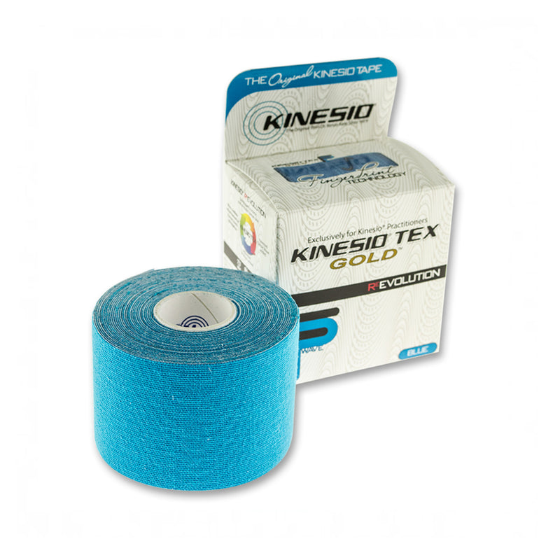 Kinesiotejp - Kinesio Tex - 'Tex Gold FP 5m' - 5CM - Blå