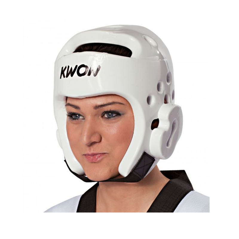 Kamsportshjälm - Kwon Huvudskydd PU - Vit