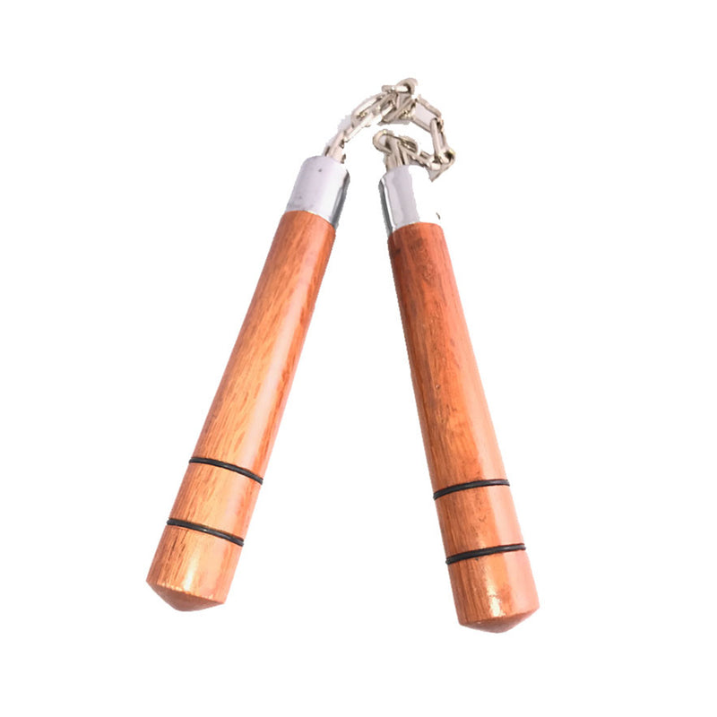 Nunchaku - Nippon Sport - med kedja - Brun