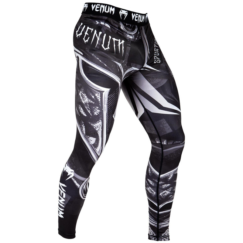 Grappling Tights - Venum Spats - Gladiator 3.0  - Sort/Hvid