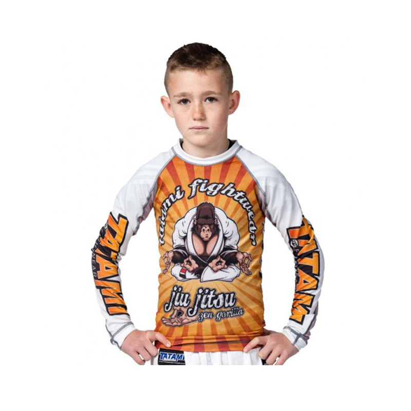 Rash Guard - Barn - Tatami Fightwear - 'Zen Gorilla' - Gul