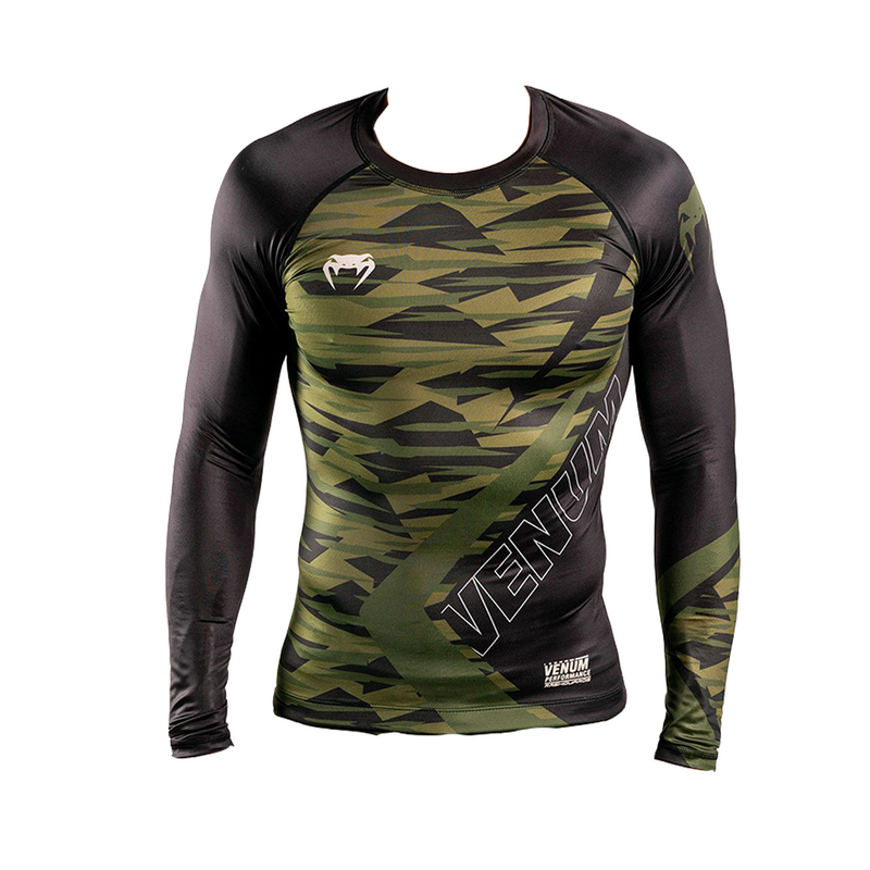 Rashguard - Venum - 'Contender 5.0' - Khaki-Camouflage