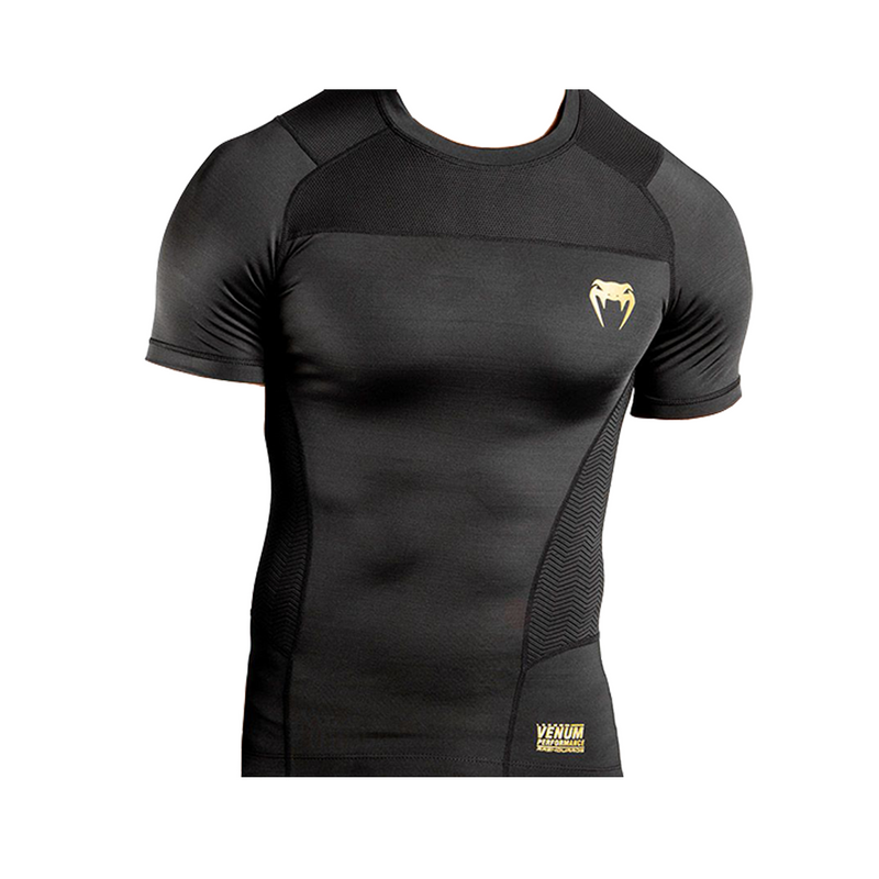 Rash Guard - Venum - 'G-Fit' - Svart-Guld