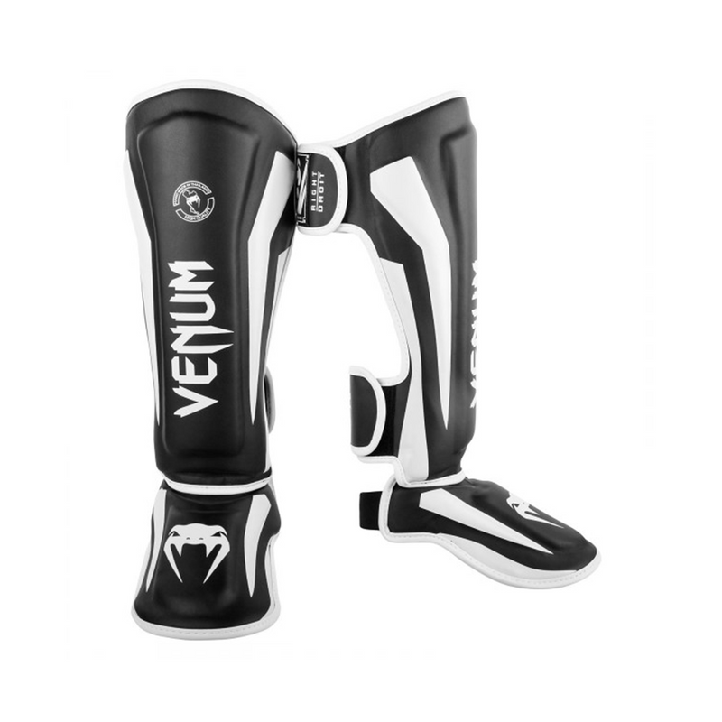 Benskydd - Venum - 'Elite Standup' - Svart-Vit