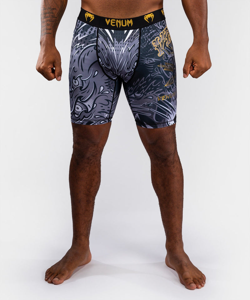 Vale Tudo Shorts - Venum - Wolf Atak - Svart/Grå