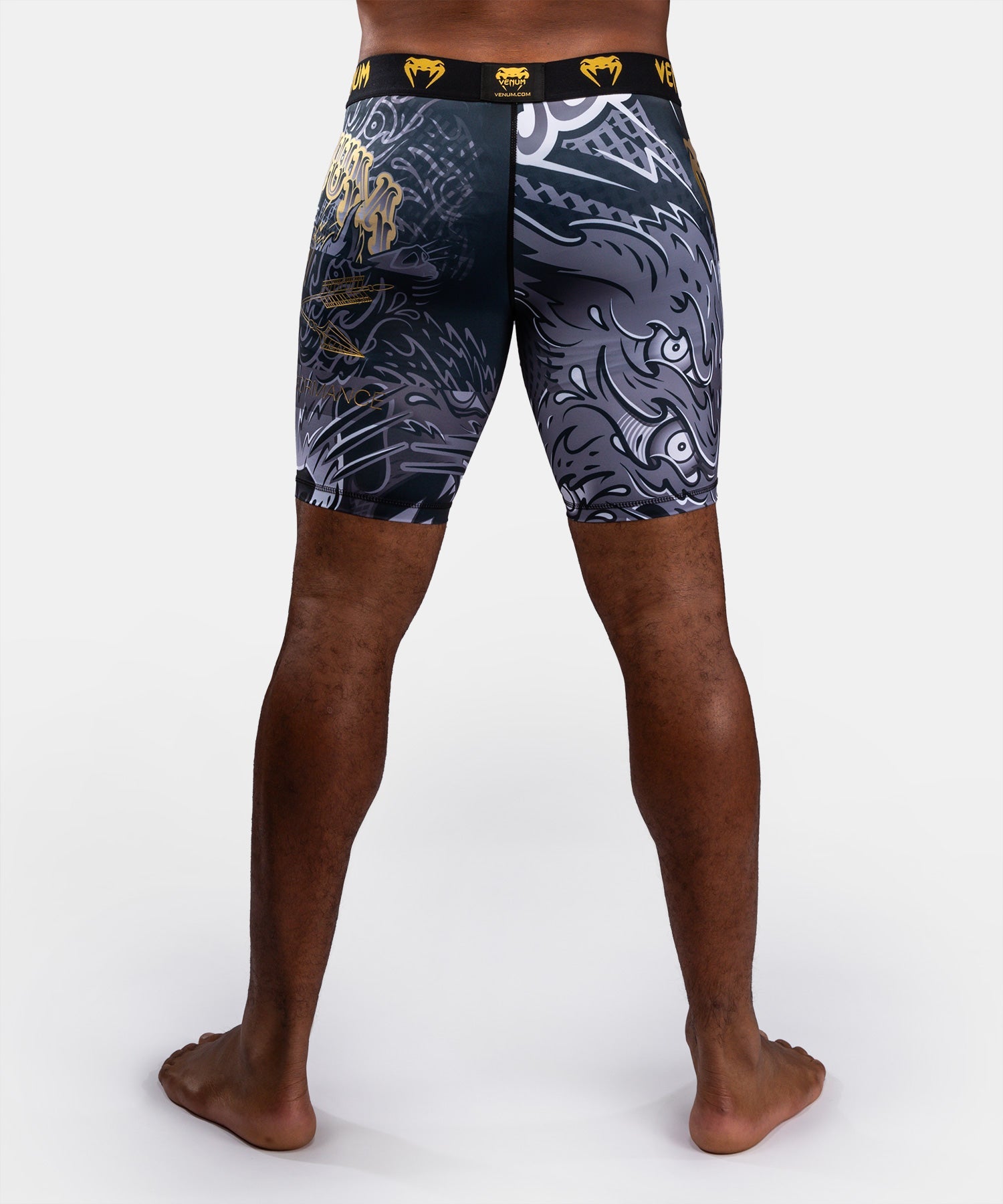 Vale Tudo Shorts - Venum - Wolf Atak - Svart/Grå