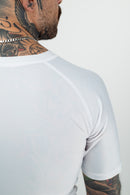 Rash Guard - Nippon Sport - 'Short sleeves' - Vit