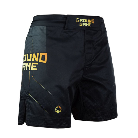 MMA-shorts - Ground Game - Gold 2.0 - Svart