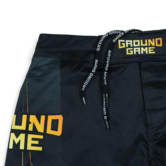 MMA-shorts - Ground Game - Gold 2.0 - Svart