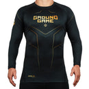 Rash Guard - Ground Game - Gold 2.0 - Långärmad - Svart