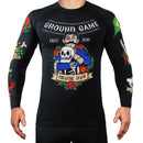 Rash Guard - Ground Game - Oldschool - Långärmad - Svart