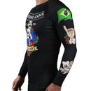 Rash Guard - Ground Game - Oldschool - Långärmad - Svart