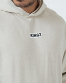 Hoodie - Kingz - Box Hoodie - Beige
