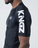 Rashguard - Kingz - Kore V2 - Kortärmad - Svart