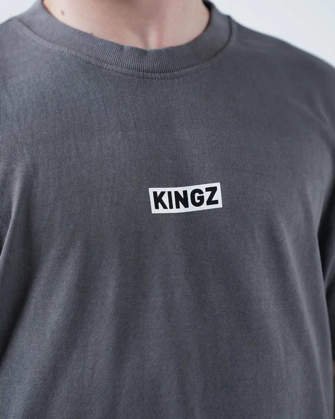 T-shirt - Kingz - Box Tee - Grå