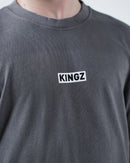 T-shirt - Kingz - Box Tee - Grå