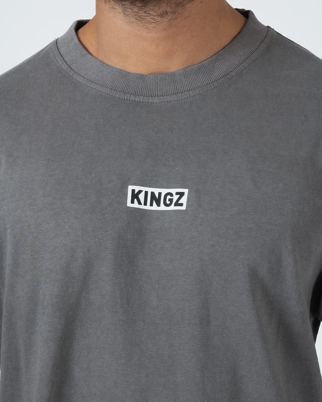 T-shirt - Kingz - Box Tee - Grå