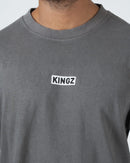 T-shirt - Kingz - Box Tee - Grå