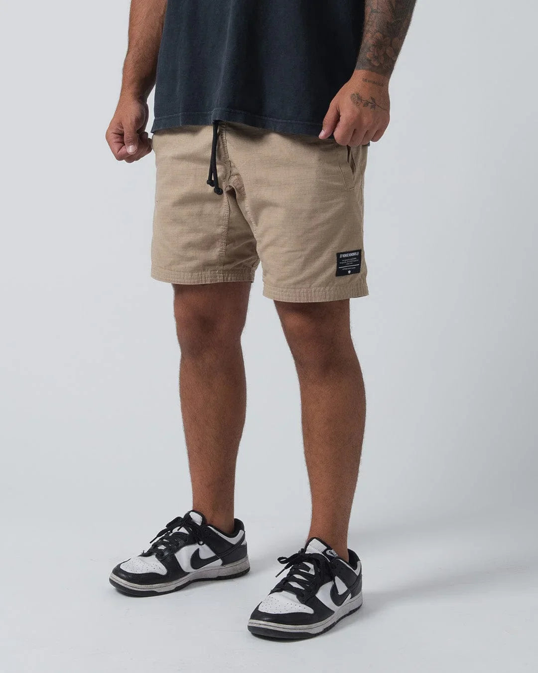 Shorts - Kingz - Casual Gi Shorts - Khaki