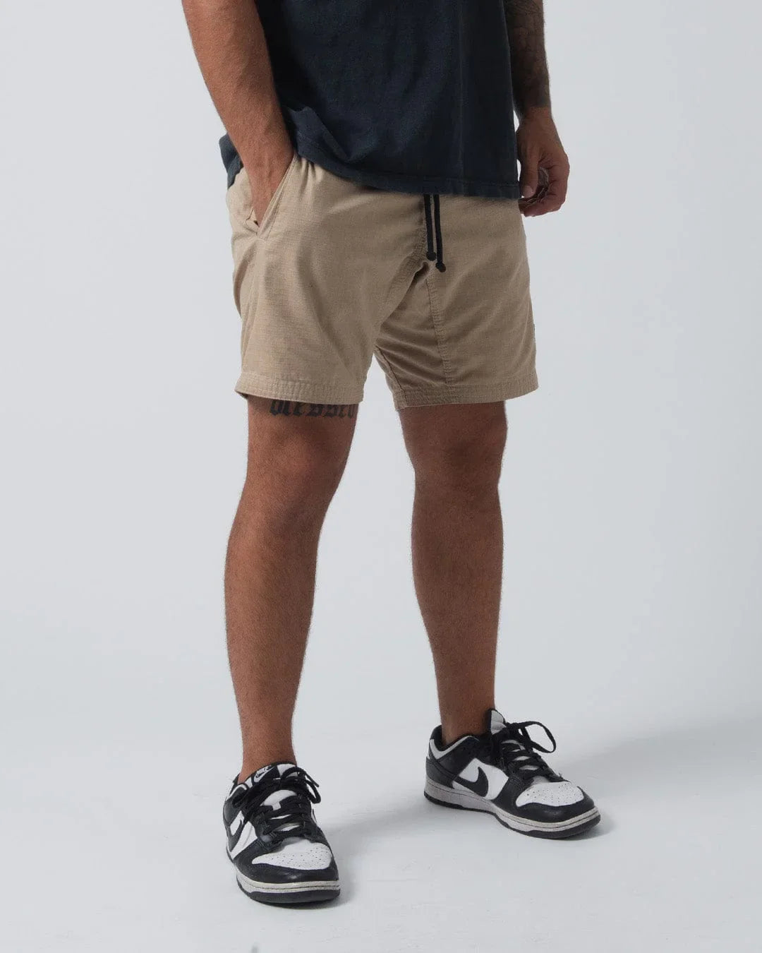 Shorts - Kingz - Casual Gi Shorts - Khaki