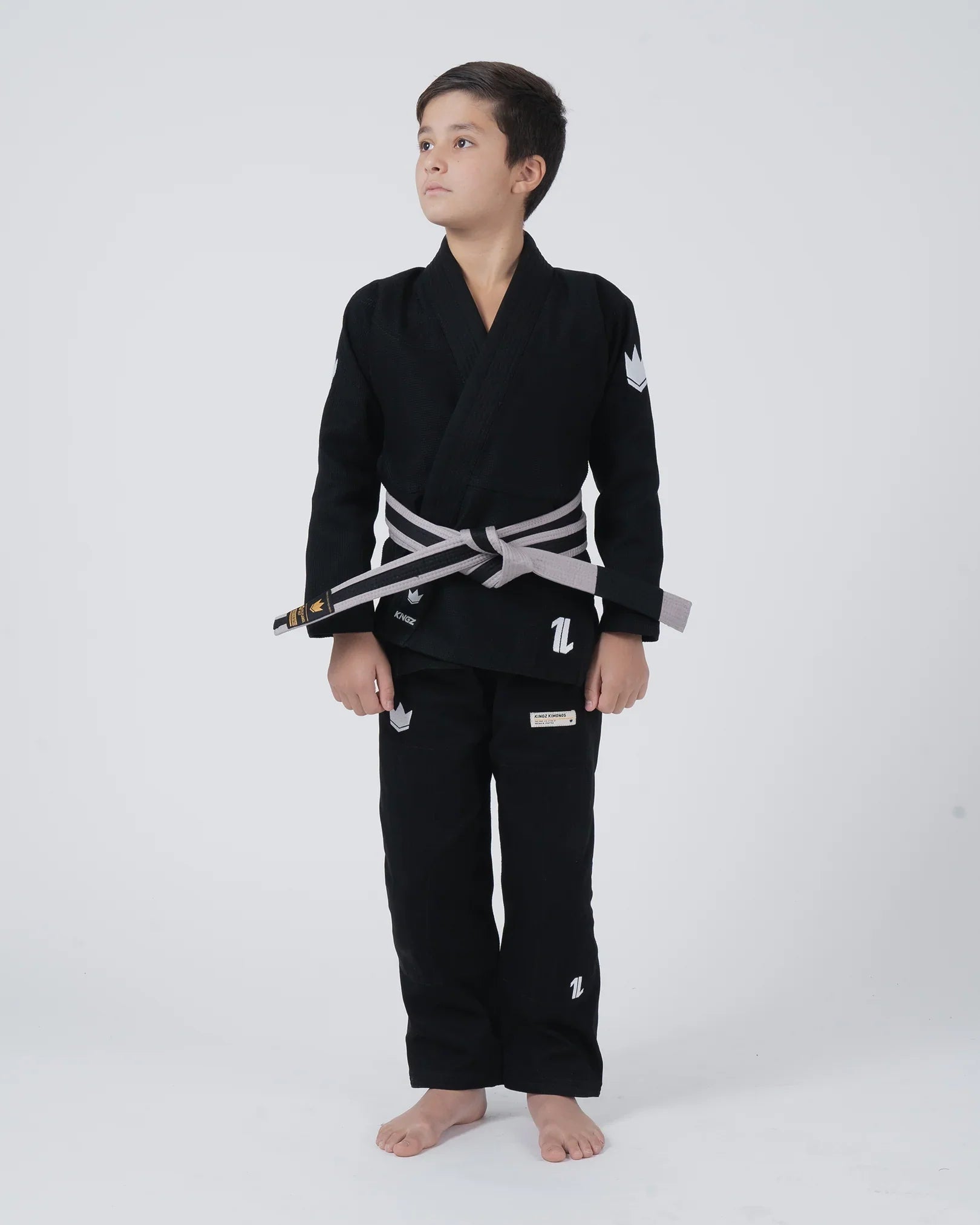 BJJ Gi - Kingz - The One V2 - Barn - Svart