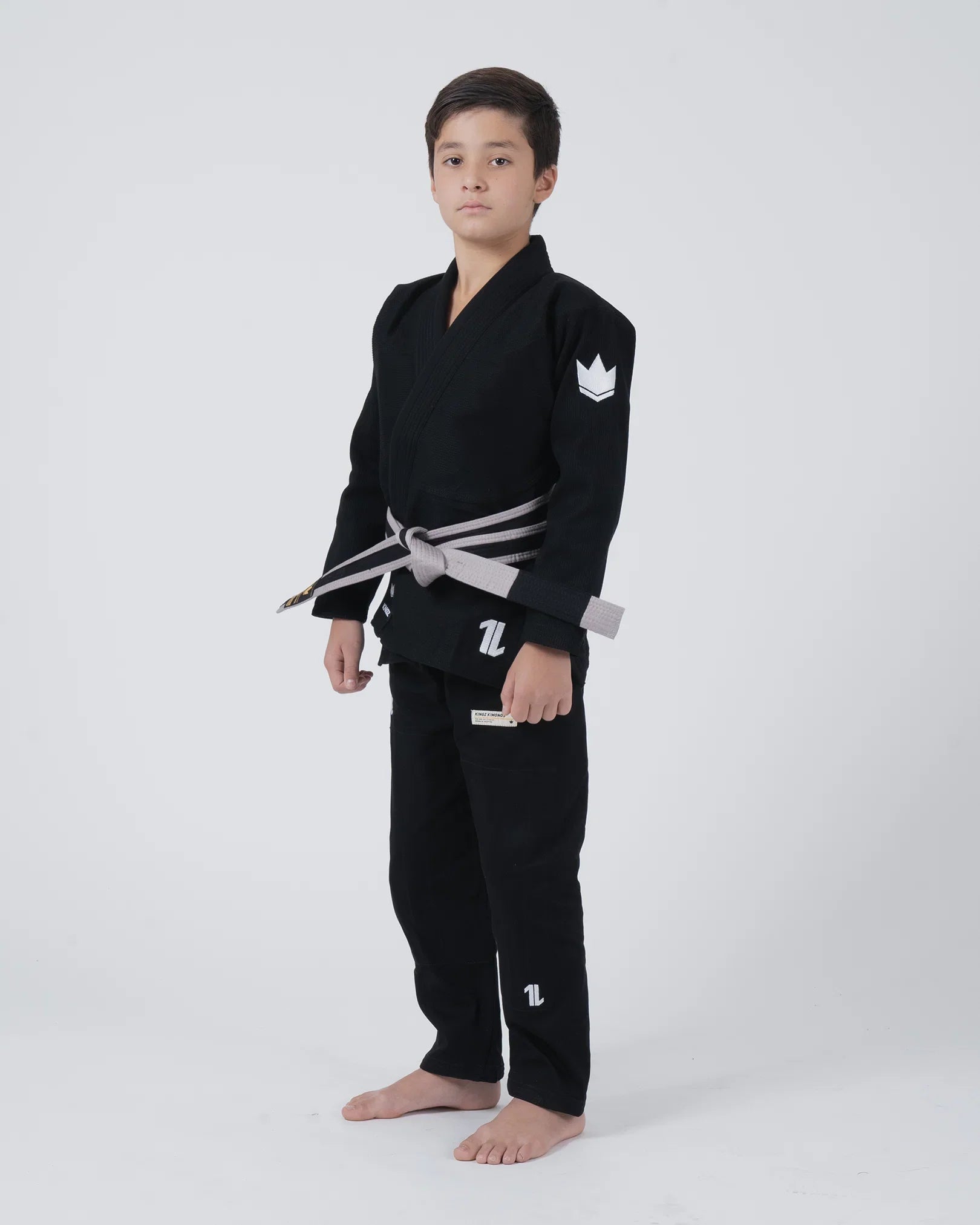 BJJ Gi - Kingz - The One V2 - Barn - Svart