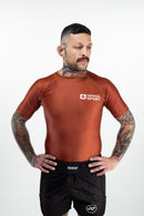 Rashguard - Nippon Sport - Korta ärmar - Brun