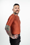 Rashguard - Nippon Sport - Korta ärmar - Brun