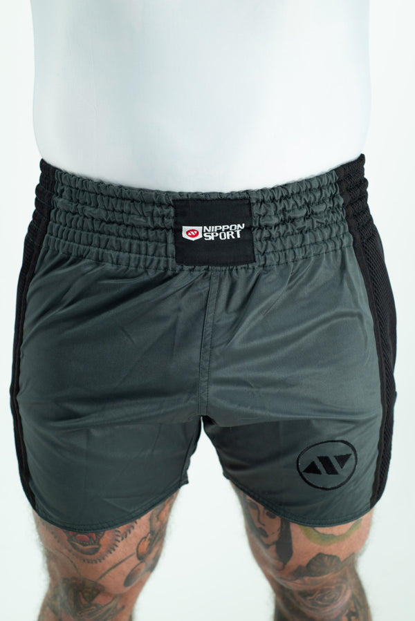 Muay Thai Shorts - Nippon Sport - Armygrön