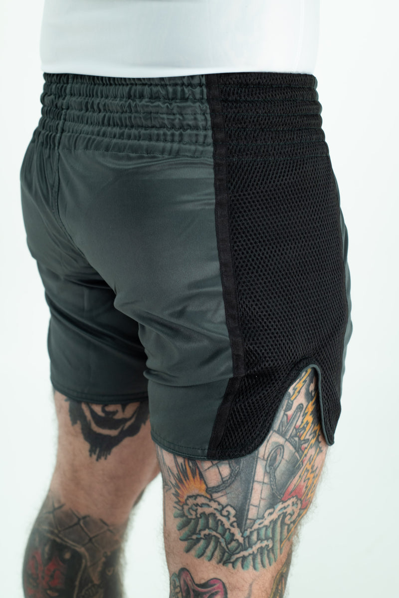 Muay Thai Shorts - Nippon Sport - Armygrön