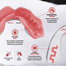 SafeJawz Extro Pink Fangz tandskydd vit rosa