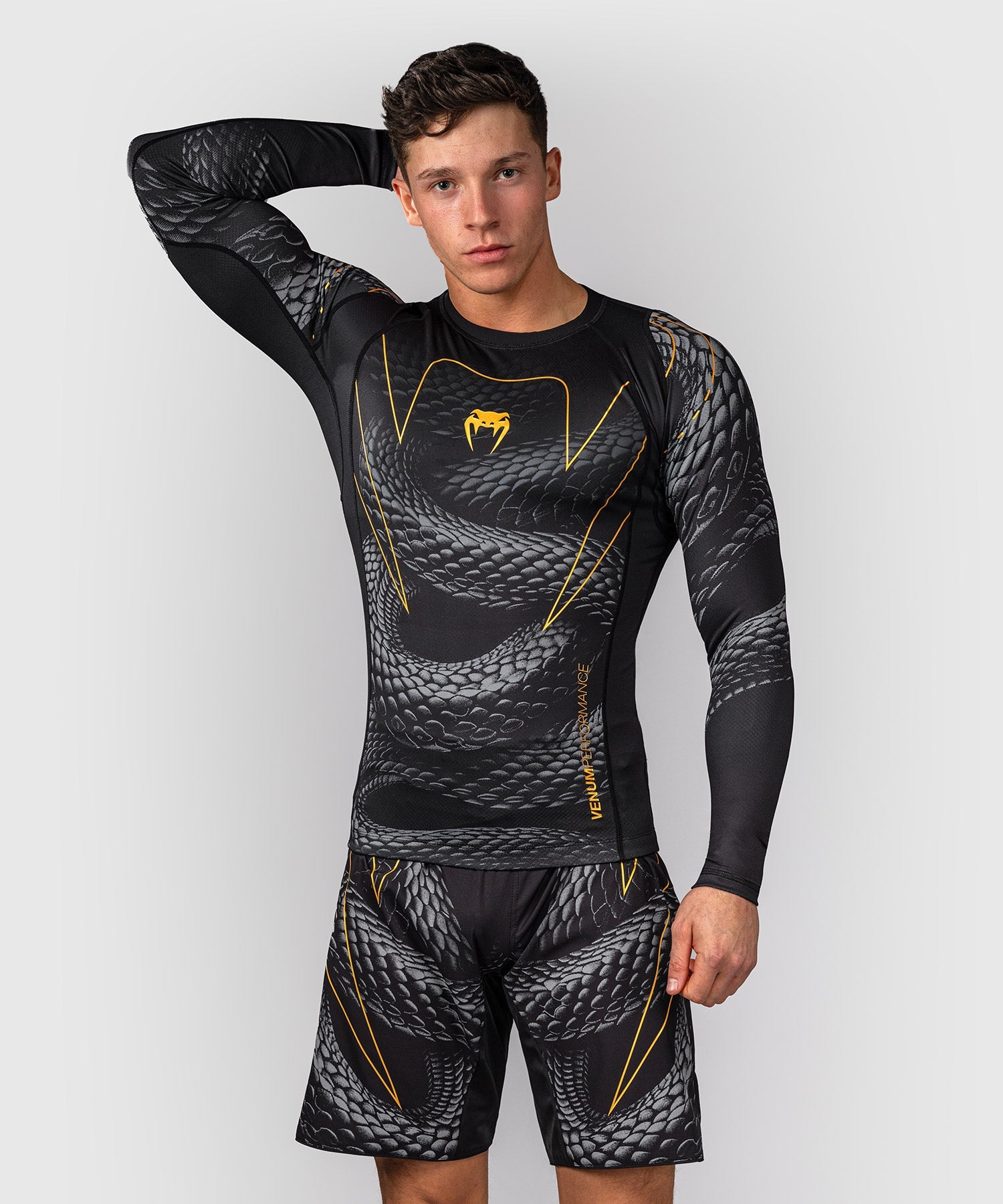 Rashguard - Venum - Matupa - Långärmad, Svart/Grå