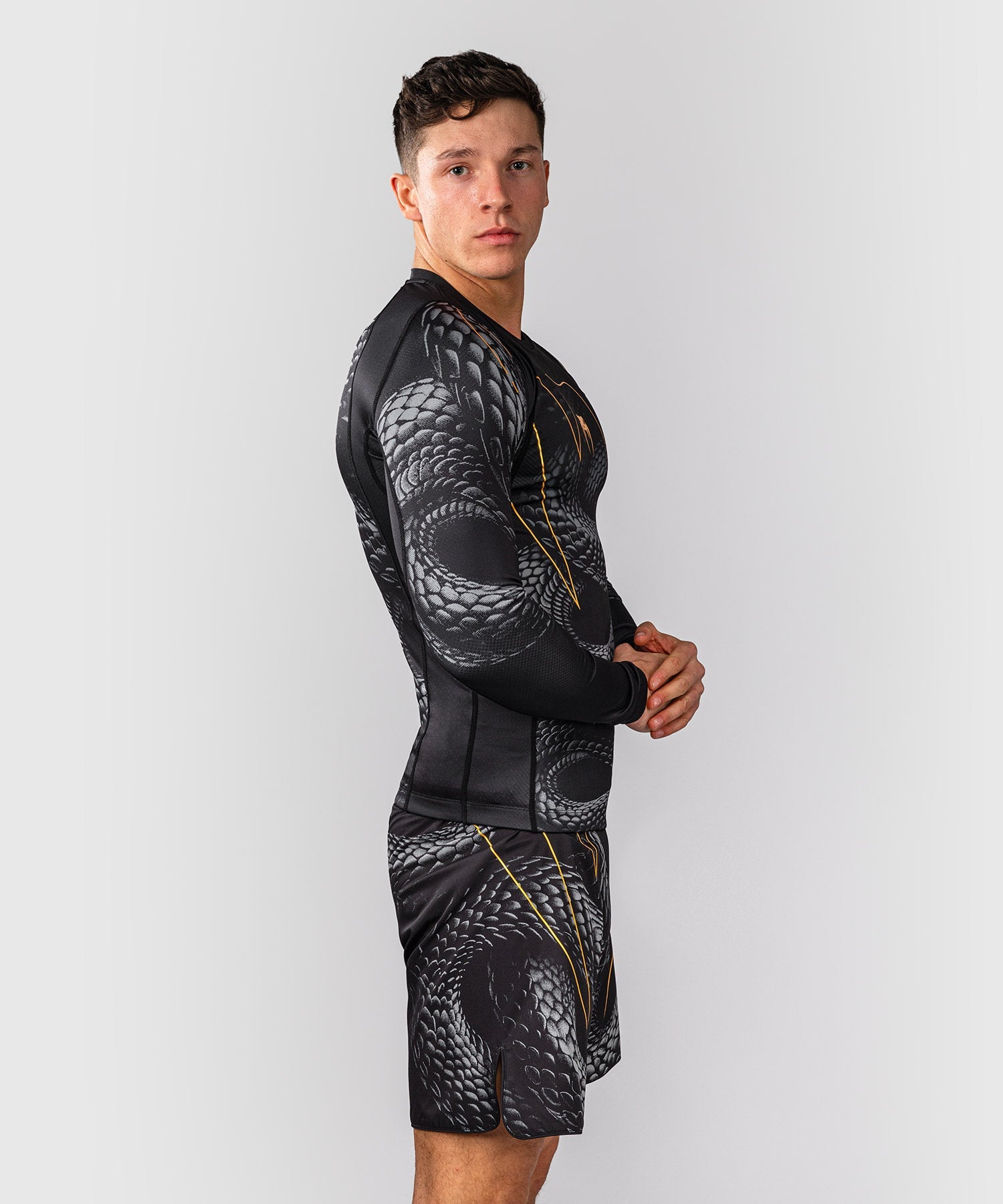 Rashguard - Venum - Matupa - Långärmad, Svart/Grå