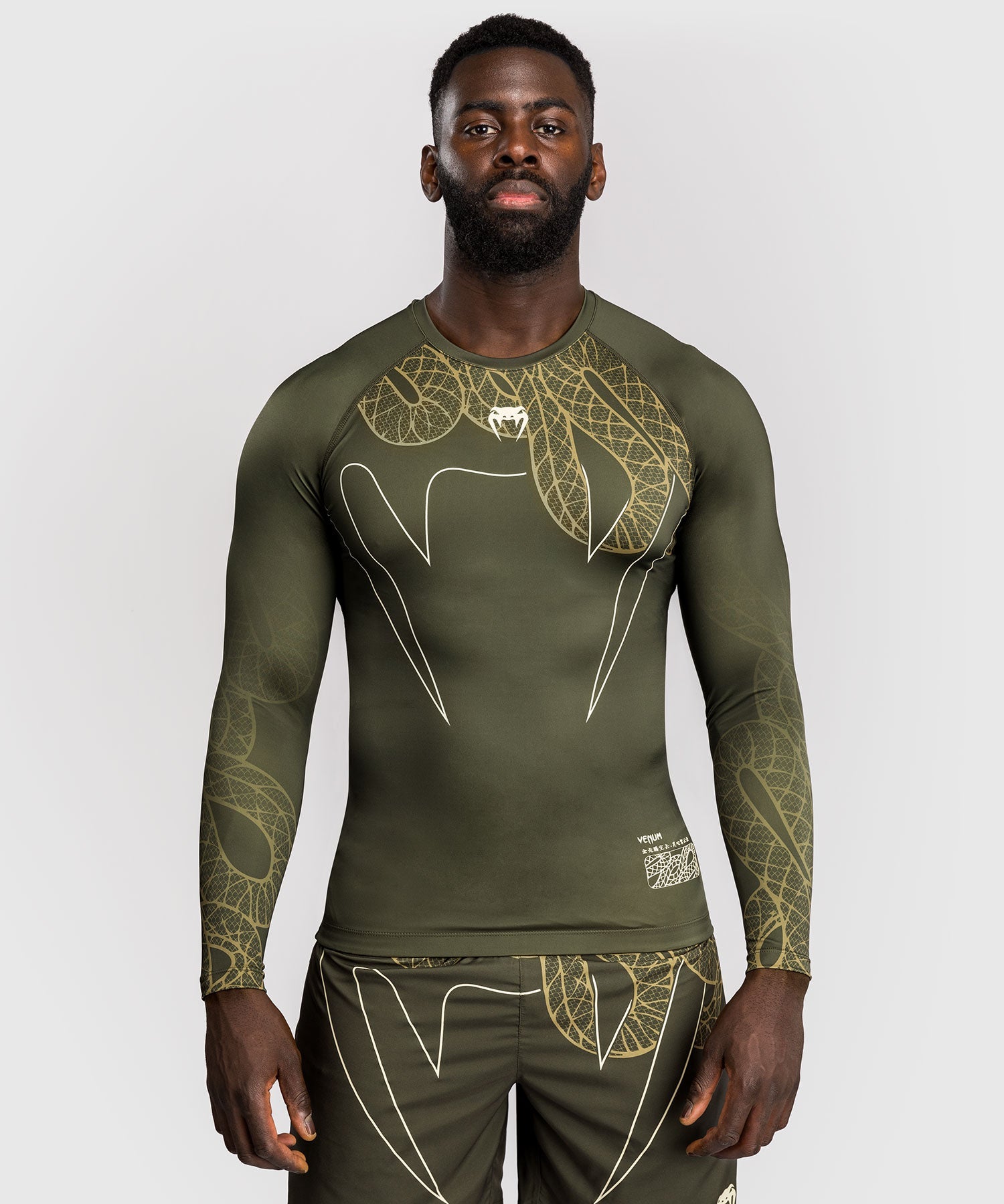 Rashguard - Venum - Serpenti - Långärmad, Khaki
