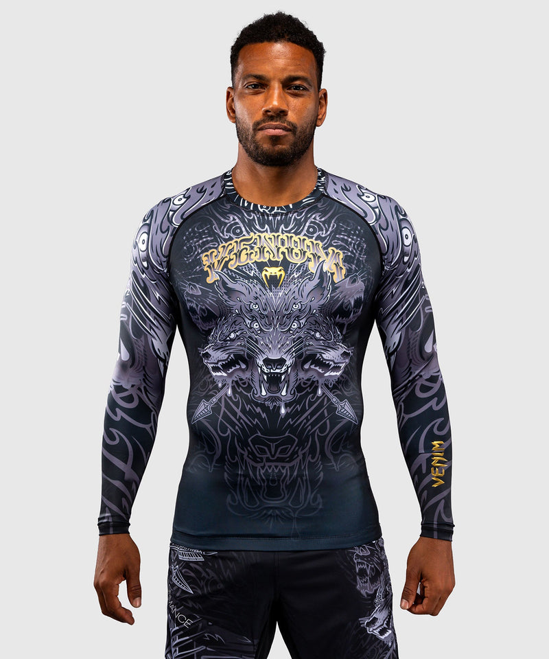 Rashguard - Venum - Wolf Atak - Långärmad, Svart/Grå