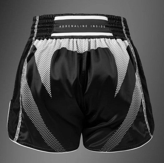 Muay Thai-shorts - Venum - Adrenaline - Svart/Silvergrå